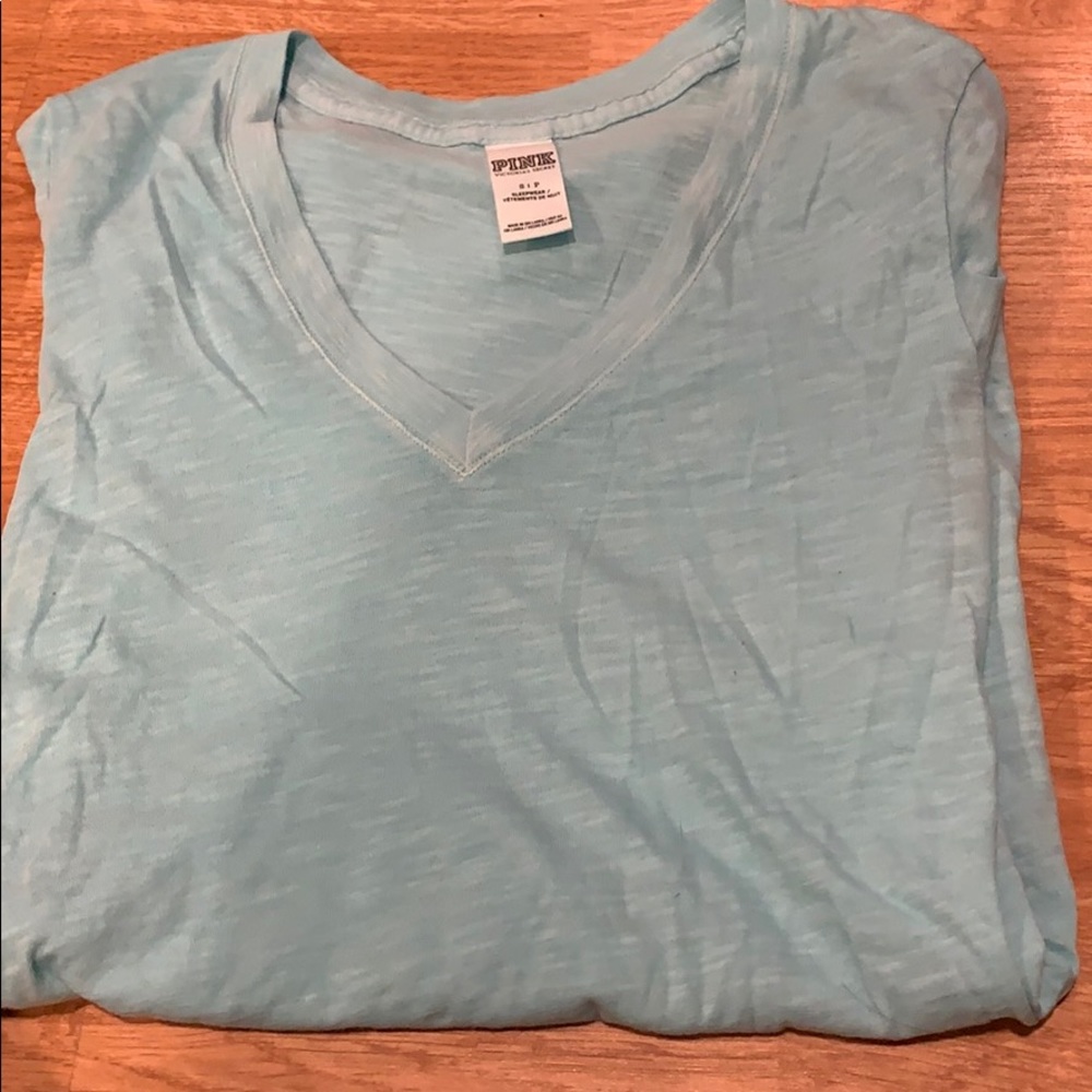 Blue v neck t shirt